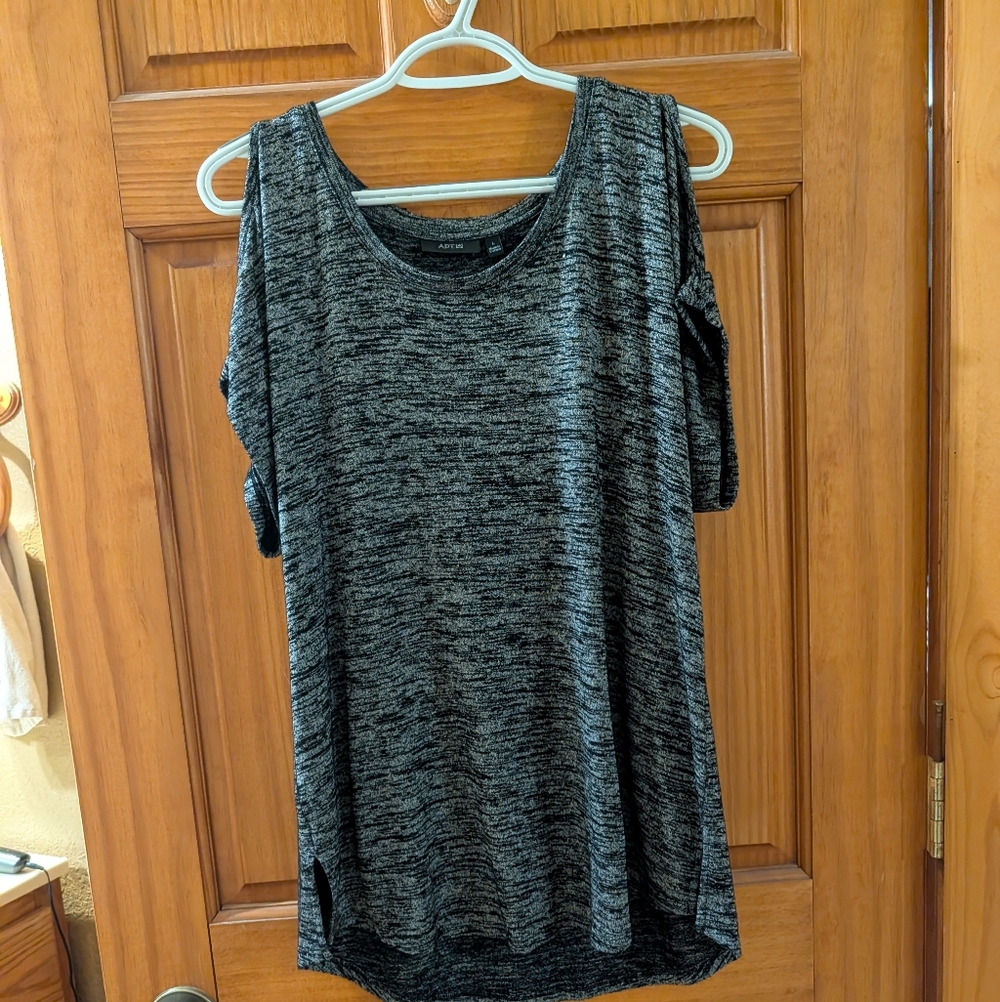 Women's Blouse Top With Shoulder Cut Outs